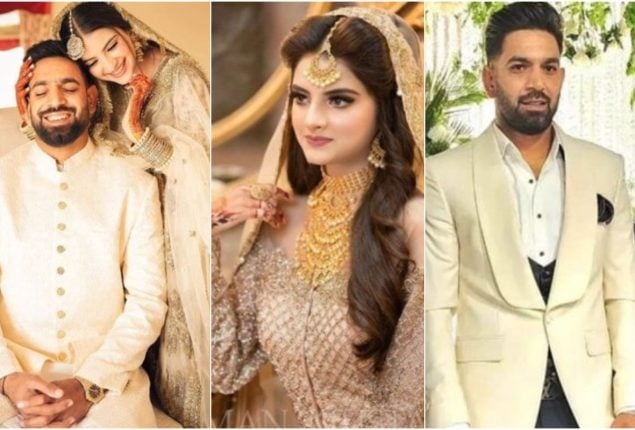 Haris Rauf and Muzna Masood Malik Walima Pictures Goes Viral