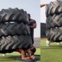Watch: Woman’s Impressive Plank Challenge with Three Truck Tyres