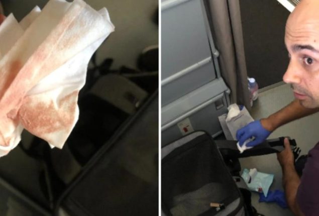 Air France passenger finds something terrible under his seat