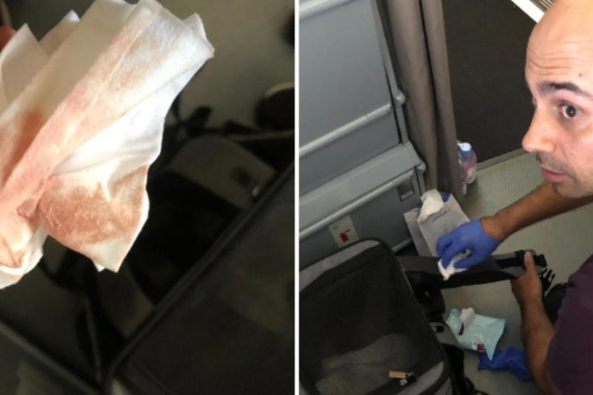 Air France passenger finds something terrible under his seat