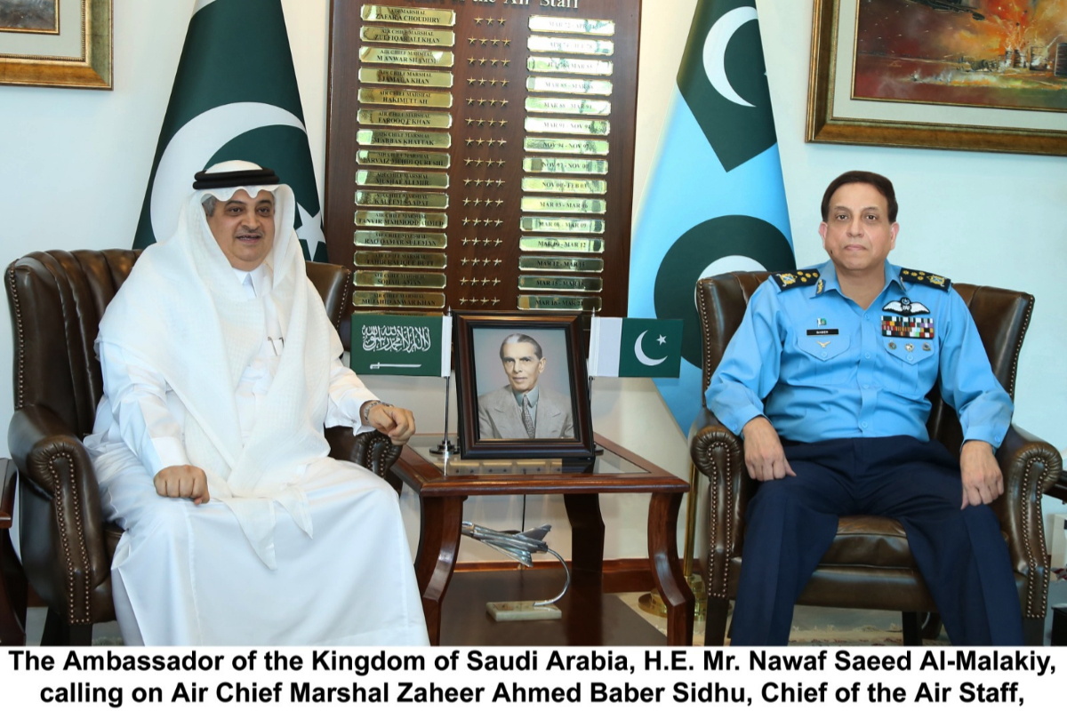 PAF chief meets Saudi ambassador