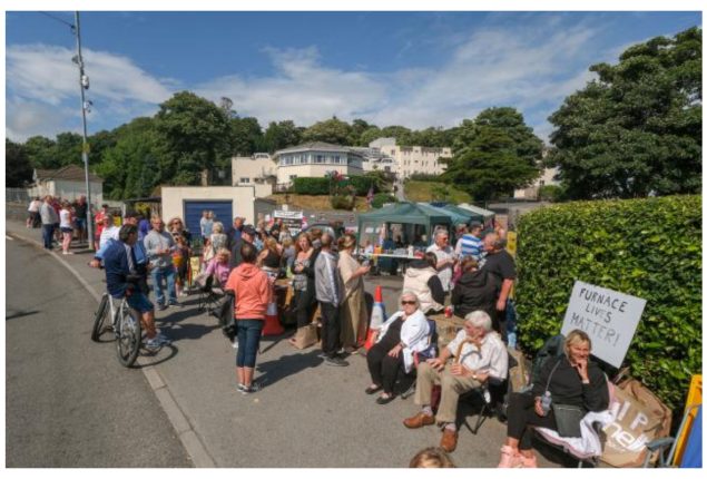 Stradey Park Hotel protest