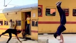 Man’s cartwheeling stunt on railway platform lands him in jail