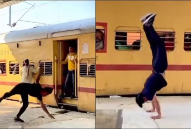 Man’s cartwheeling stunt on railway platform lands him in jail