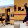 Man’s cartwheeling stunt on railway platform lands him in jail