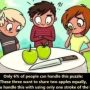 Brain Teaser: Can You Slice Two Apples into Three Equal Parts?