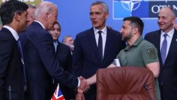 Joe Biden accuses Vladimir Putin of craven lust at NATO summit