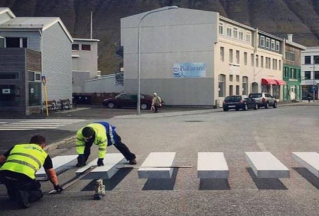 3D Zebra Crossing in Iceland Makes Drivers Slam on Brakes