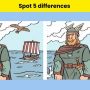 Brain Teaser: Spot the 5 differences in this Viking picture