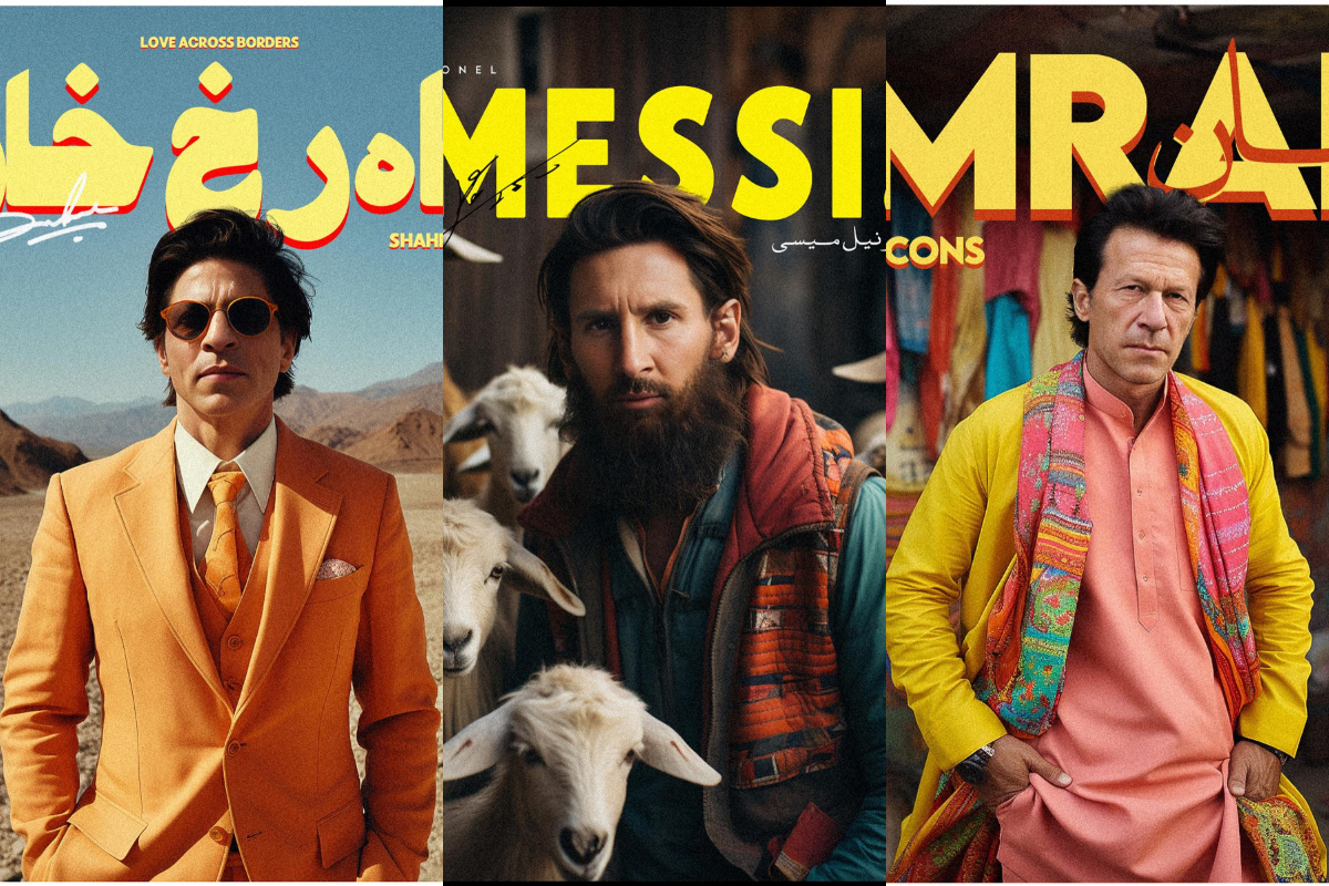 AI Technology Transforms Celebrities into Pakistani Setting