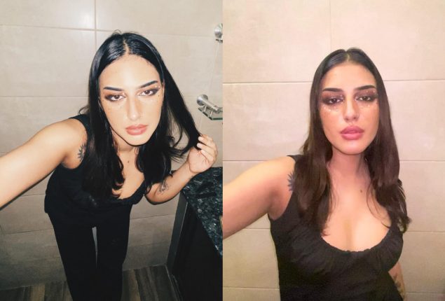 Anzela Abbasi stuns in a captivating series of bathroom selfies