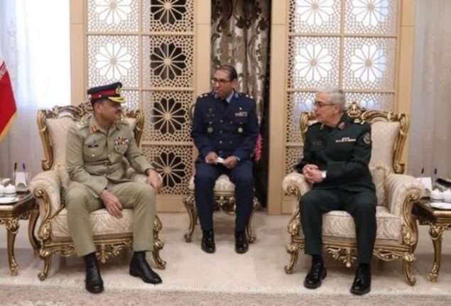 COAS Munir discusses defence cooperation with top Iranian general