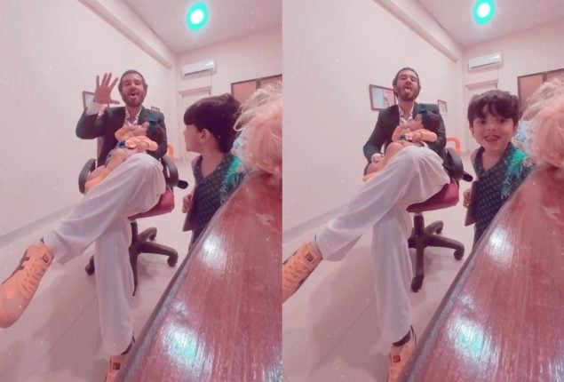 Feroze Khan shares cute video with his Children