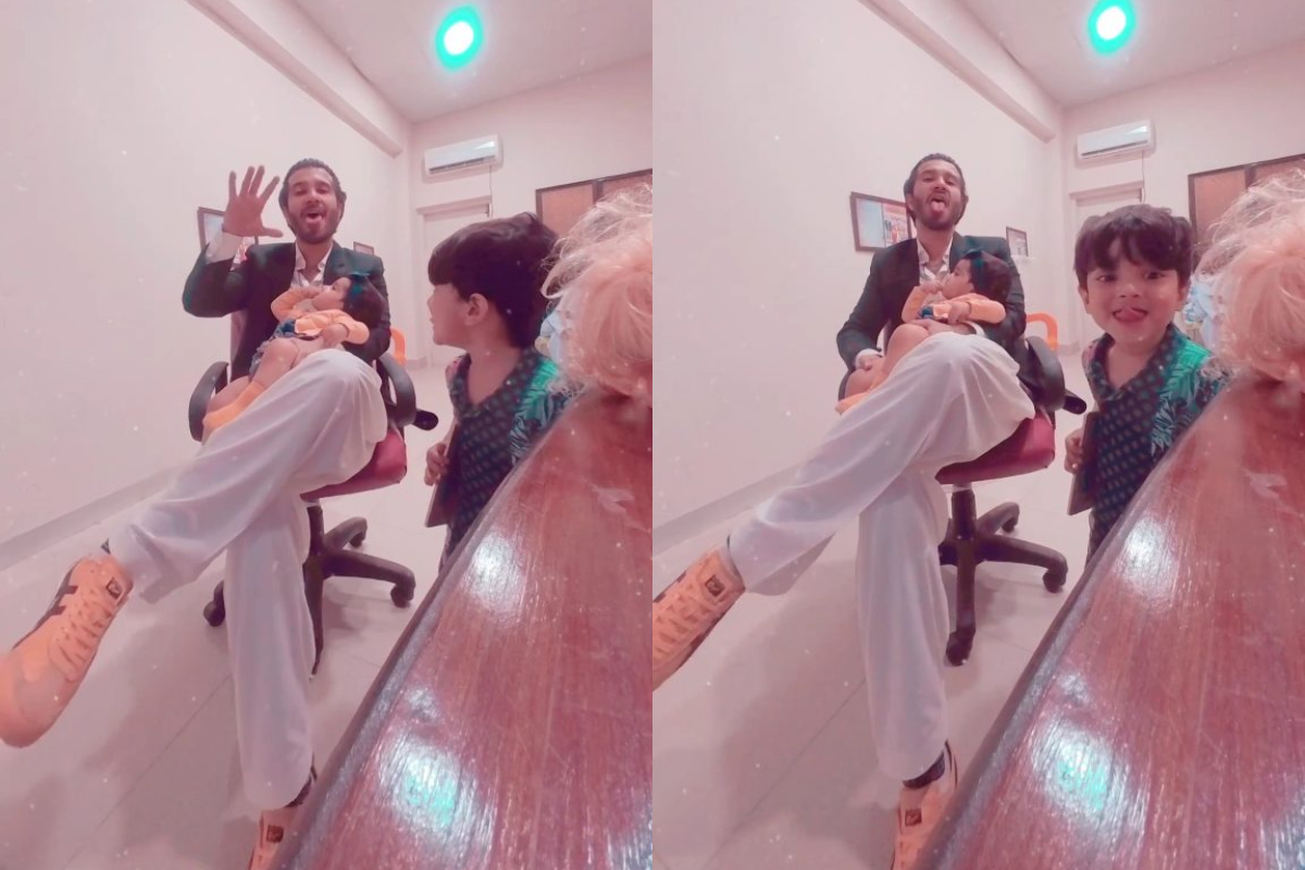 Feroze Khan shares cute video with his Children