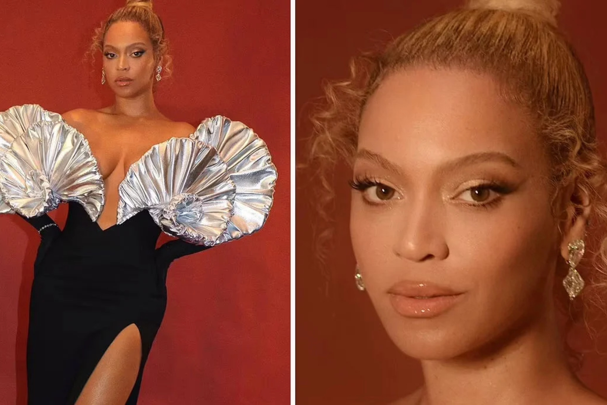 Beyonce Stuns in Plunging Black Gown on Night Out with Jay-Z