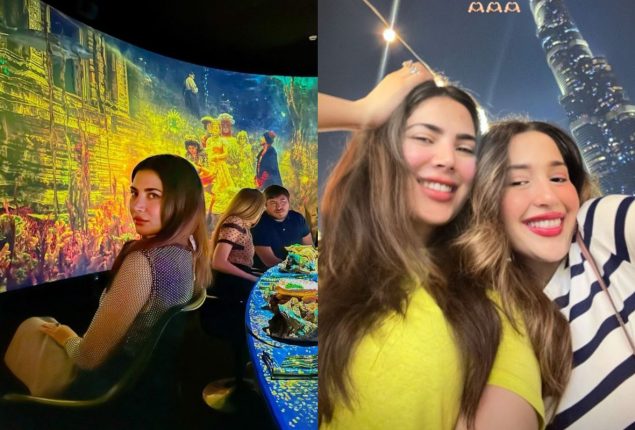 Naimal Khawar pictures with her sister in Dubai