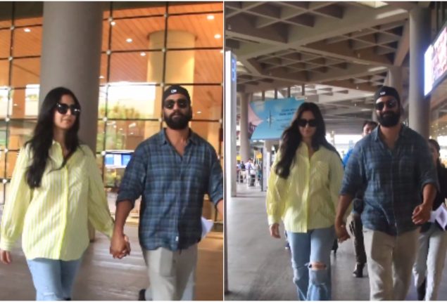 Katrina Kaif and Vicky Kaushal Spotted Holding Hands at Mumbai Airport