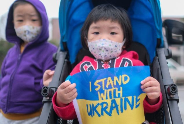 UK Russia Ukrainian children