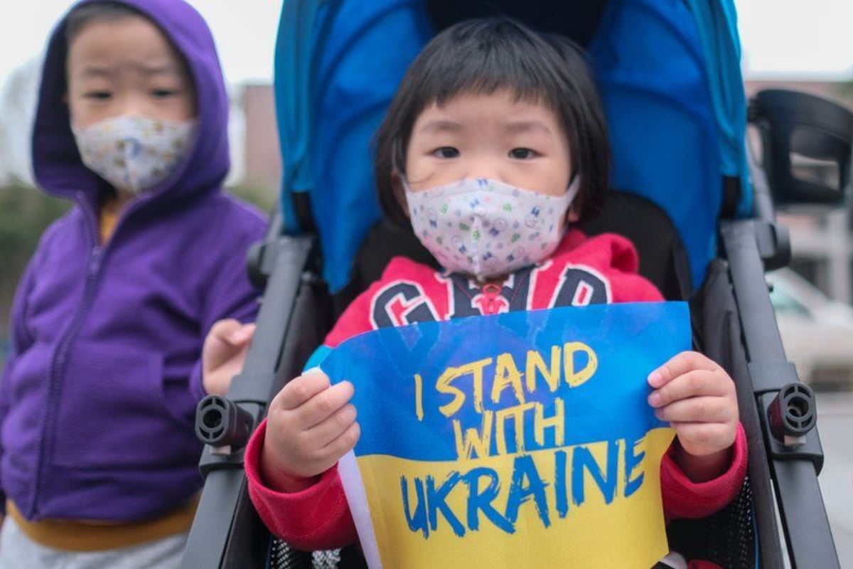 UK Russia Ukrainian children