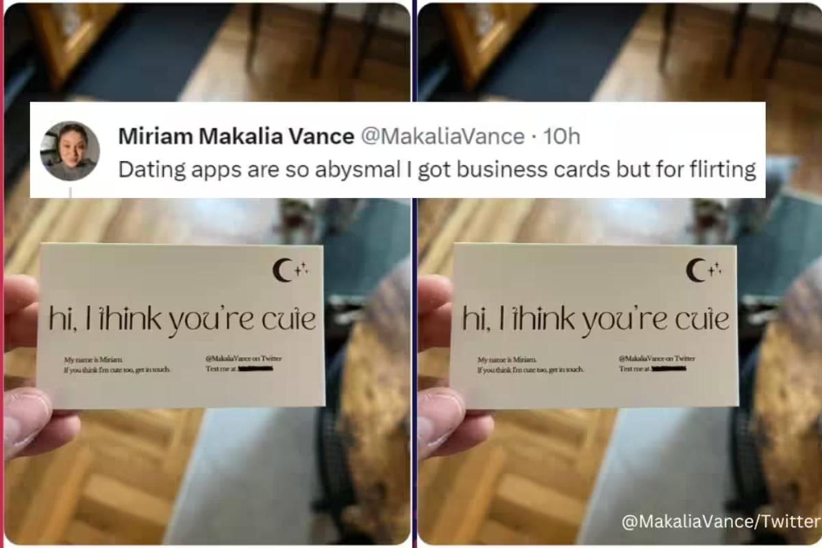 Woman's dating hack with 'business card' goes viral