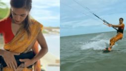 Woman Kite-Surfs in Saree, Sparks Debate Online