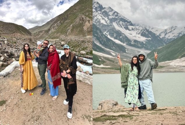 Maaz Safder family pictures from their Northern Trip
