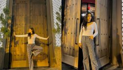 Hira Mani Sizzles In Body-Hugging Shirt And Plaid Pants
