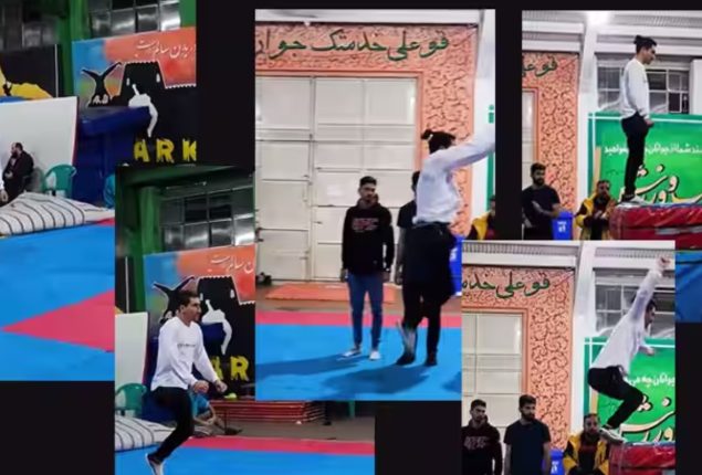 Iranian man soars to new heights with world record jump