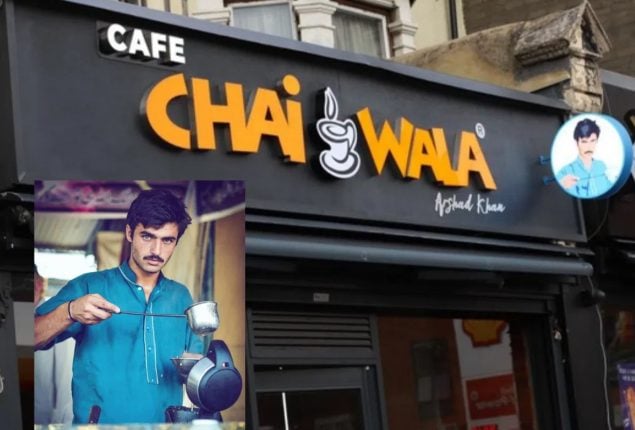 Arshad Khan, the blue-eyed “Chaiwala”, opens café in London