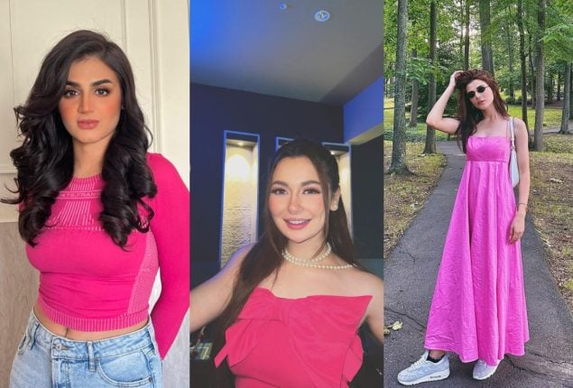 Pakistani actresses catches the Barbie fever and shares their look