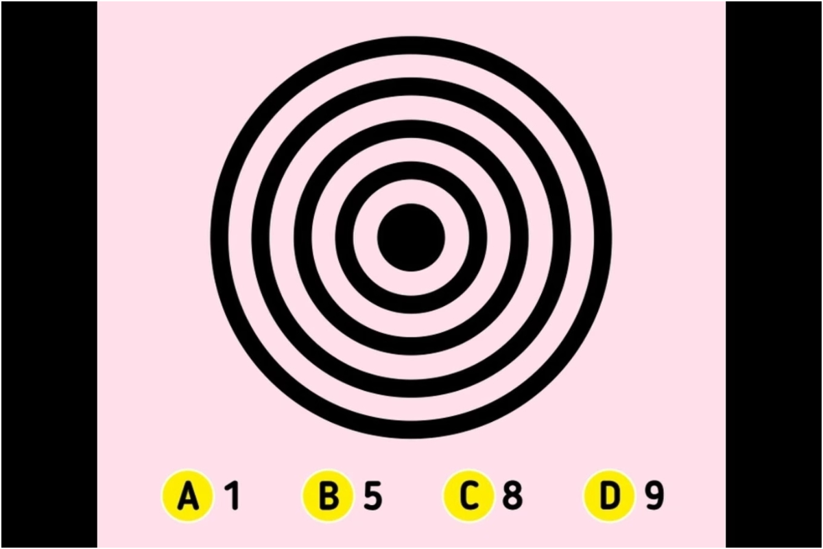 Can you count more than 5 circles in this brain teaser?