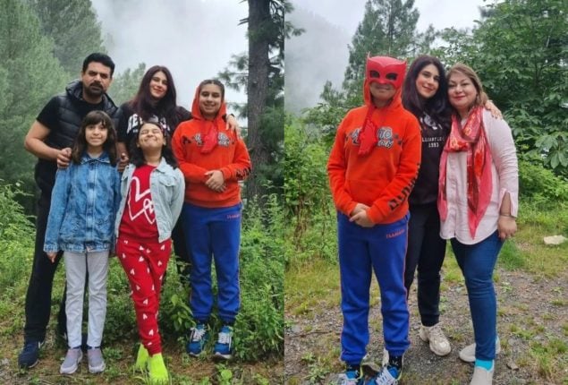 Vasay Chaudhry beautiful pictures with family from his vacation