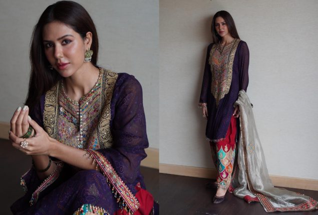 Sonam Bajwa Radiates Ethnic Charm in Salwar Suit