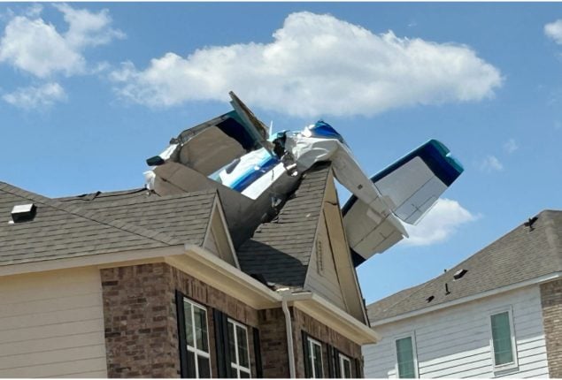 Plane Crashes Through House in Georgetown, Texas; 3 Injured
