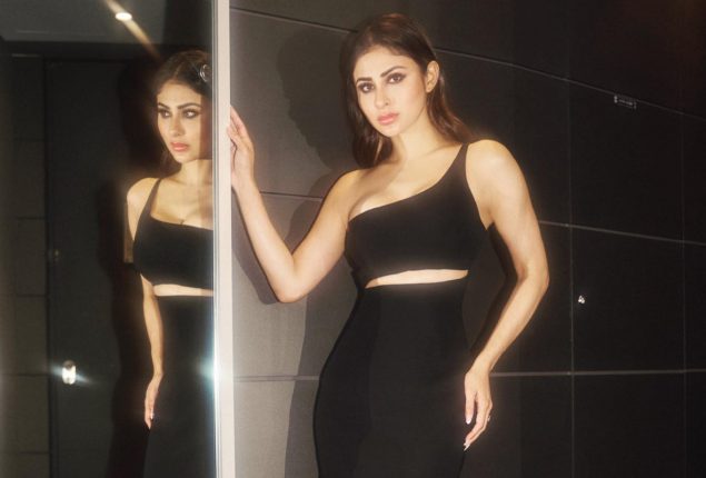 Mouni Roy Exudes Elegance in an Elegant Black Bodycon Dress