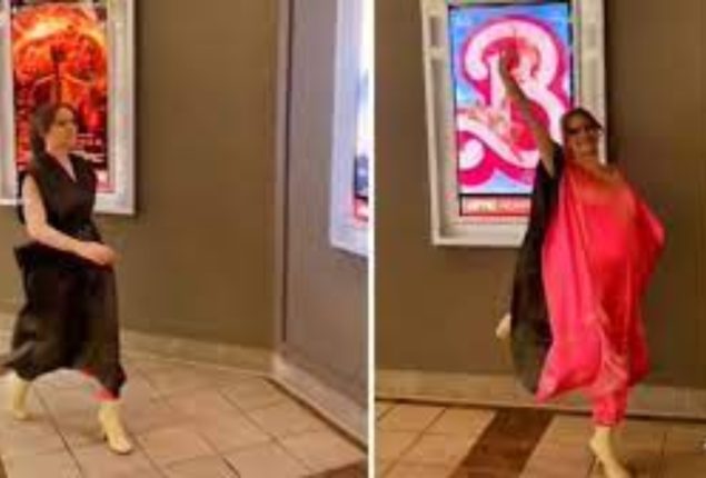 Woman designs one-of-a-kind outfit for Barbie and Oppenheimer