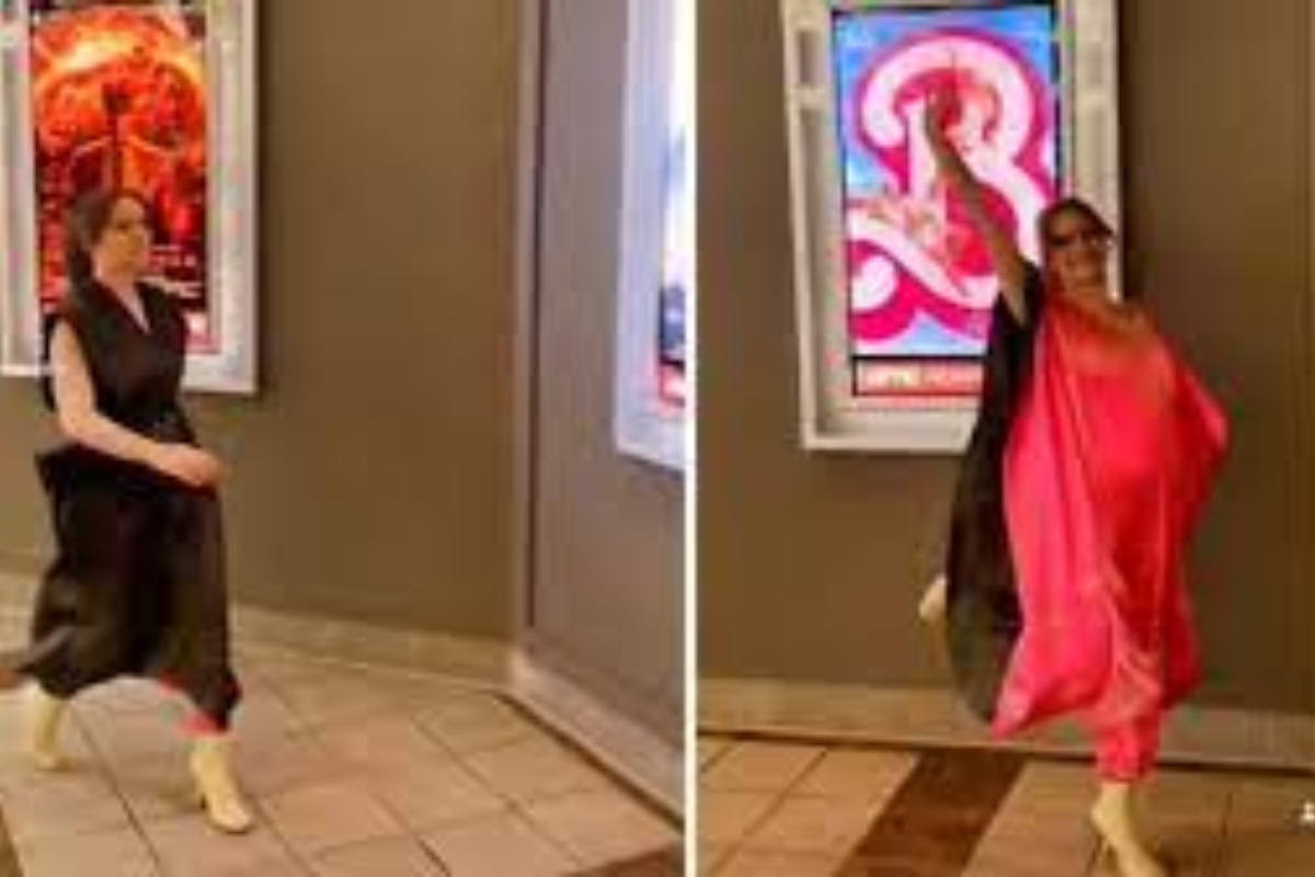 Woman designs one-of-a-kind outfit for Barbie and Oppenheimer