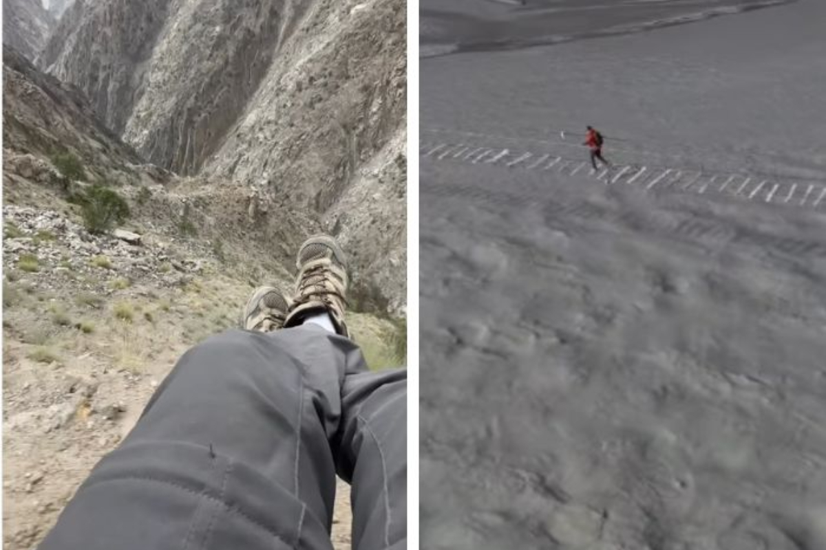 Man's Death-Defying Walk on Pakistan Bridge Goes Viral