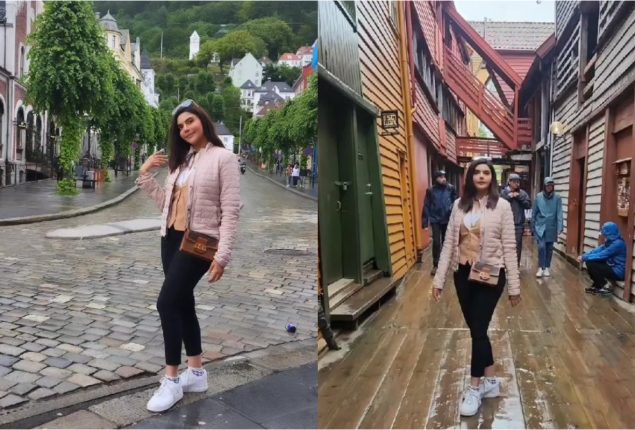 Nida Yasir looks glamorous On Europe trip