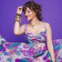 Rubina Dilaik Stuns in a Purple Slit Gown