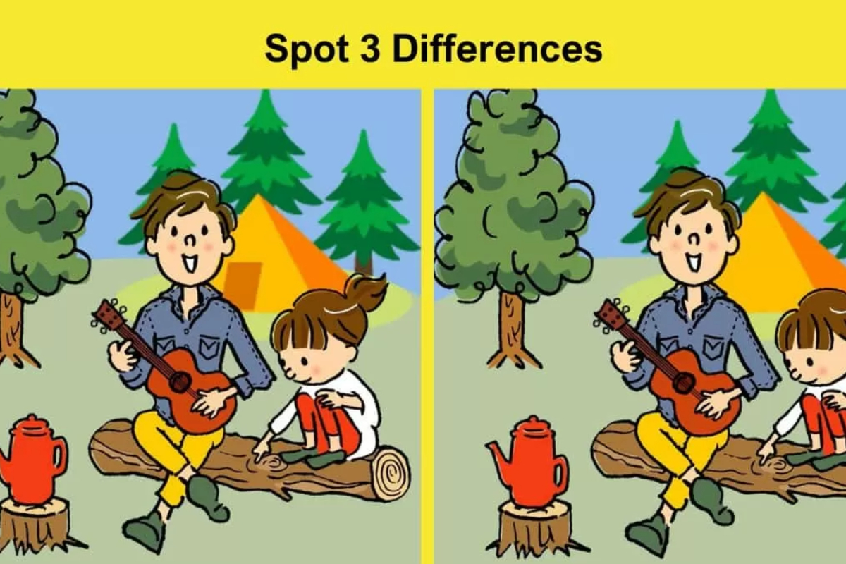 Can You Spot the 3 Differences in These Camping Pictures?