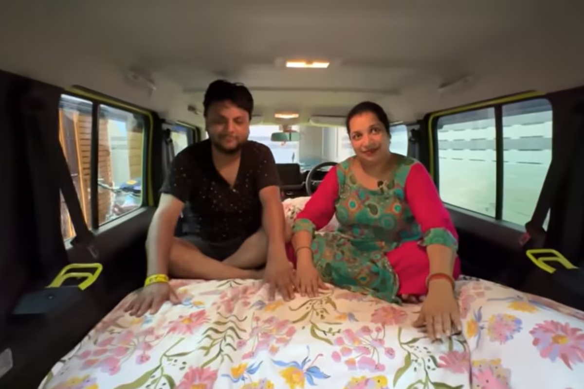 Deepak Gupta turns car into cozy bedroom with a little jugaad