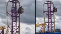 Terrified Riders Hang Vertically After UK Rollercoaster Malfunctions