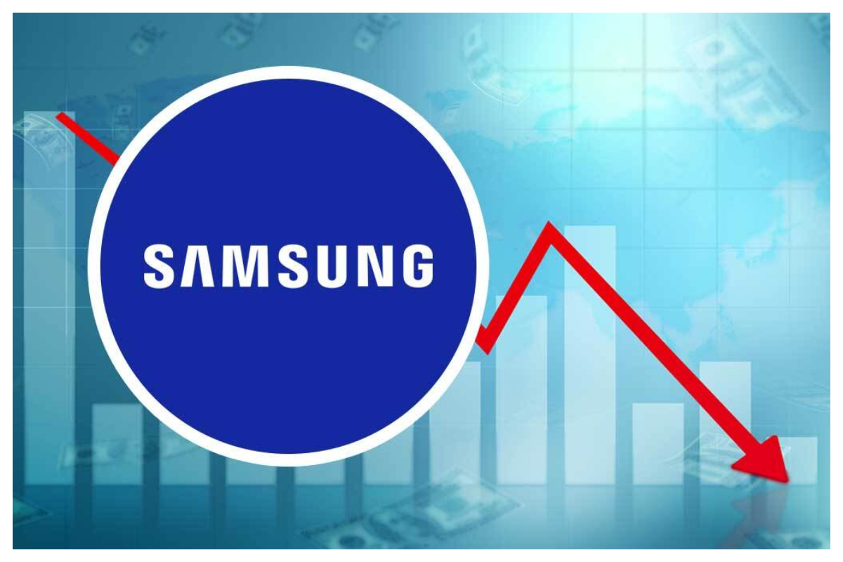 Samsung's profits plummeted significantly due to surplus inventory