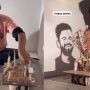 Kohli’s shadow portrait made of matchsticks and sticks stuns