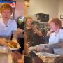 Ed Sheeran sells hotdogs before Chicago concert