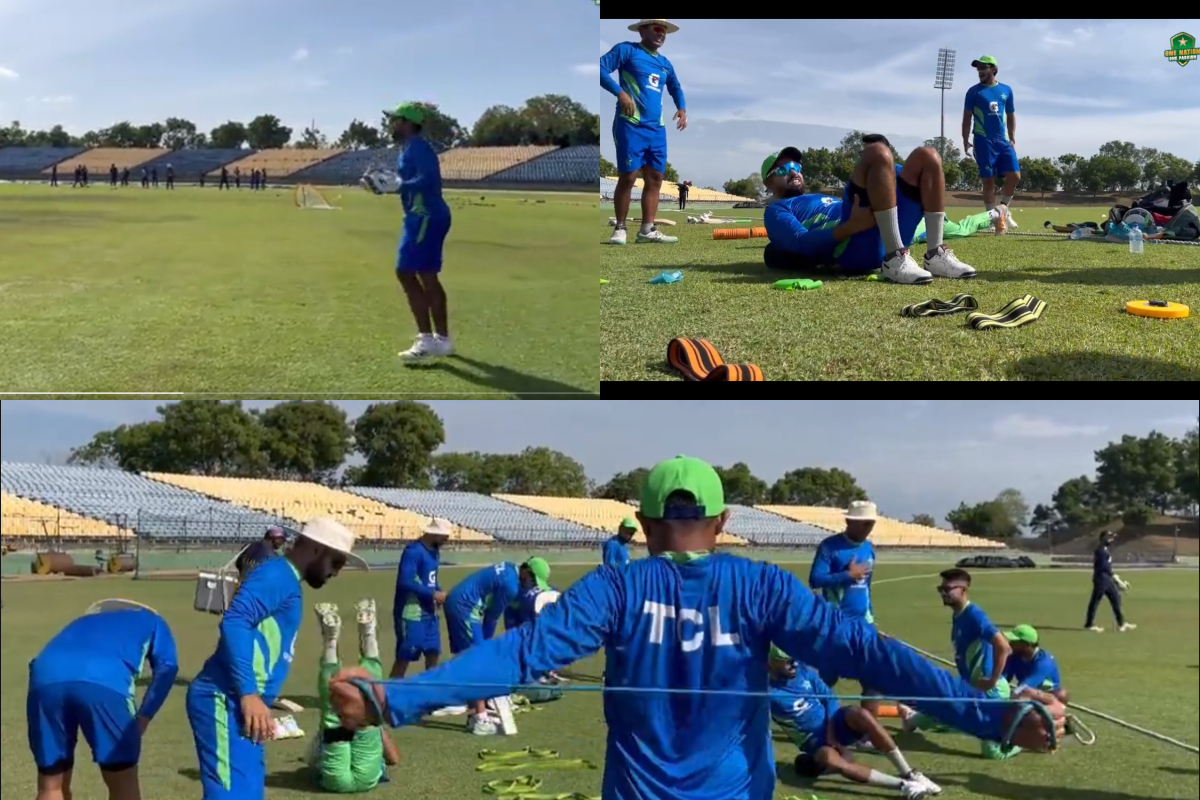 SL vs PAK: Pakistan indulge in training session ahead of warm-up match