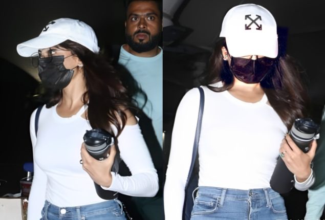 Samantha Ruth Prabhu’s White Cap and Mask Duo