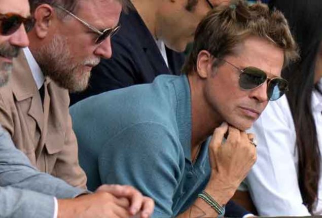 Brad Pitt spotted with Daniel Craig and Royals at Wimbledon final