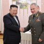 Kim Jong Un of North Korea displays banned missiles to Russia’s Shoigu
